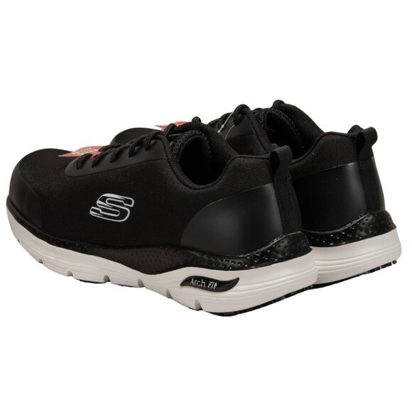 Skechers Work Arch Fit SRRingstap Mens Oxford Color Blackwhite Sizde 10.5 DM US - Picture 5 of 12